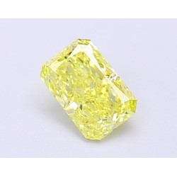 Diament laboratoryjny o barwie fantazyjnej radiant, 1.05ct, IF, Fancy Vivid Yellow, IGI LG694504118