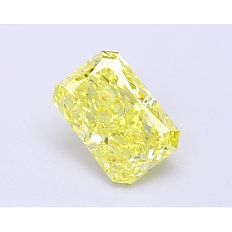 Diament laboratoryjny o barwie fantazyjnej radiant, 1.05ct, IF, Fancy Vivid Yellow, IGI LG694504118