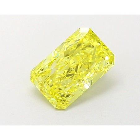 Diament laboratoryjny o barwie fantazyjnej radiant, 1.05ct, IF, Fancy Vivid Yellow, IGI LG694504300