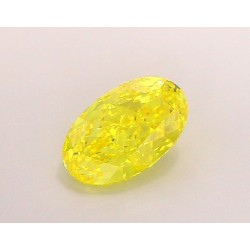 Diament laboratoryjny o barwie fantazyjnej szlif owalny, 1.05ct, VVS2, Fancy Vivid Yellow, IGI LG697512319