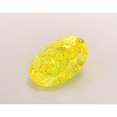 Diament laboratoryjny o barwie fantazyjnej szlif owalny, 1.05ct, VVS2, Fancy Vivid Yellow, IGI LG697512319