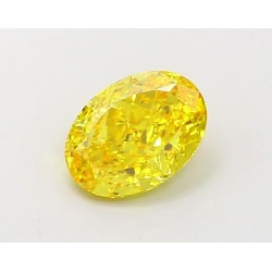 Diament laboratoryjny o barwie fantazyjnej szlif owalny, 1.05ct, VVS2, Fancy Vivid Yellow, IGI LG694504208