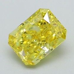 Diament laboratoryjny o barwie fantazyjnej radiant, 2.09ct, VVS2, Fancy Vivid Yellow, IGI LG592364926