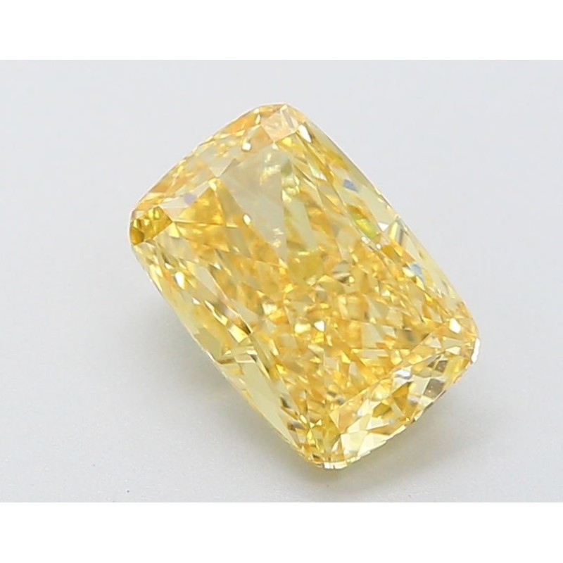 Diament laboratoryjny o barwie fantazyjnej szlif poduszkowy brylantowy, 2.05ct, VVS2, Fancy Intense Yellow, IGI LG633430769