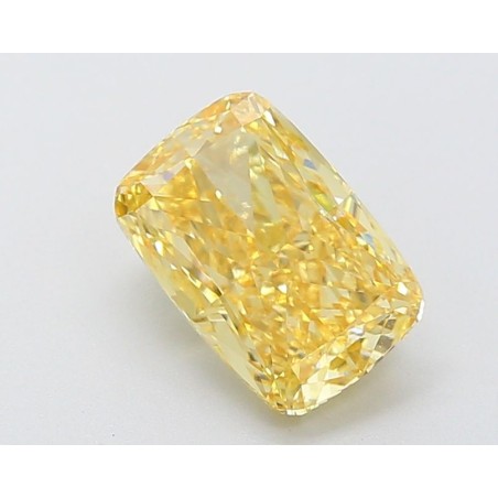Diament laboratoryjny o barwie fantazyjnej szlif poduszkowy brylantowy, 2.05ct, VVS2, Fancy Intense Yellow, IGI LG633430769