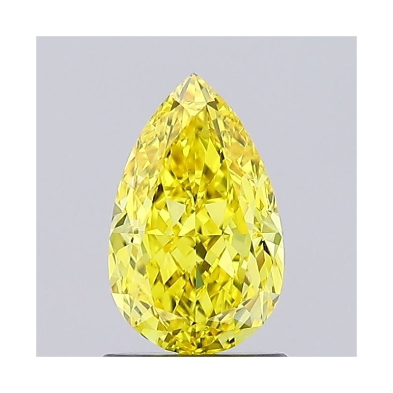 Diament laboratoryjny o barwie fantazyjnej szlif gruszkowy, 1.17ct, VVS2, Fancy Vivid Yellow, IGI LG645492128