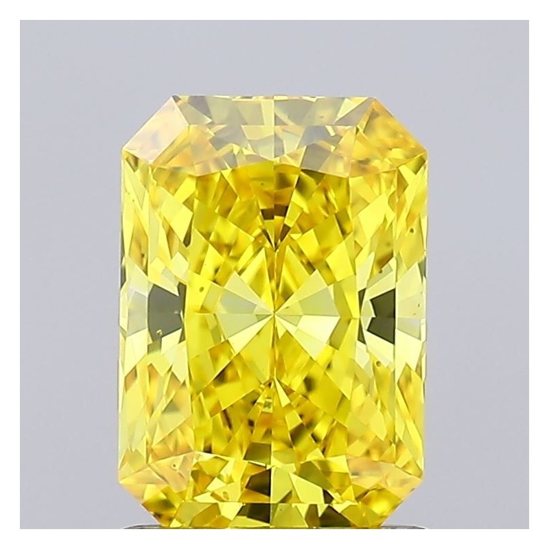 Diament laboratoryjny o barwie fantazyjnej radiant, 1.17ct, VVS2, Fancy Vivid Yellow, IGI LG645492138