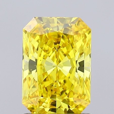 Diament laboratoryjny o barwie fantazyjnej radiant, 1.17ct, VVS2, Fancy Vivid Yellow, IGI LG645492138