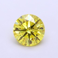 Diament laboratoryjny o barwie fantazyjnej szlif okrągły, 1.03ct, VVS1, Fancy Vivid Yellow, IGI LG700517739