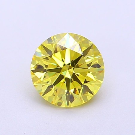 Diament laboratoryjny o barwie fantazyjnej szlif okrągły, 1.03ct, VVS1, Fancy Vivid Yellow, IGI LG700517739