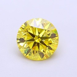 Diament laboratoryjny o barwie fantazyjnej szlif okrągły, 1.03ct, VVS2, Fancy Vivid Yellow, IGI LG700517741