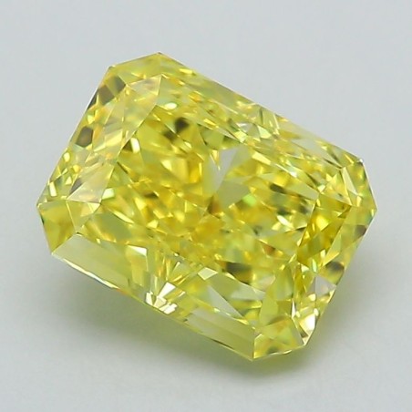 Diament laboratoryjny o barwie fantazyjnej radiant, 2.11ct, VVS1, Fancy Vivid Yellow, IGI LG591363553