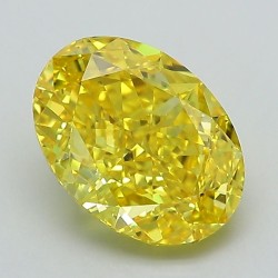 Diament laboratoryjny o barwie fantazyjnej szlif owalny, 2.39ct, VVS2, Fancy Vivid Yellow, IGI LG592364924