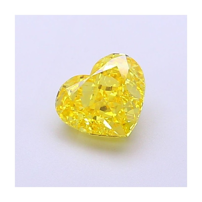 Diament laboratoryjny o barwie fantazyjnej serce, 1.03ct, VVS2, Fancy Vivid Yellow, IGI LG700517289 Diament laboratoryjny o barwie fantazyjnej serce, 1.03ct, VVS2, Fancy Vivid Yellow, IGI LG700517289