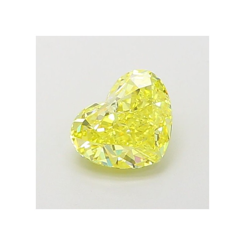 Diament laboratoryjny o barwie fantazyjnej serce, 1.03ct, VVS2, Fancy Vivid Yellow, IGI LG660440308
