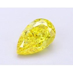 Diament laboratoryjny o barwie fantazyjnej szlif gruszkowy, 1.03ct, VVS1, Fancy Vivid Yellow, IGI LG694504349