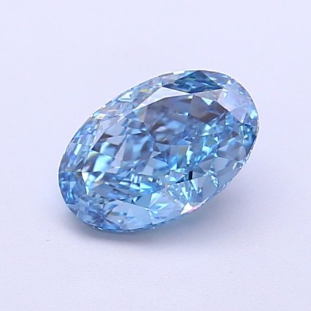 Diament laboratoryjny o barwie fantazyjnej szlif owalny, 1.12ct, VVS2, Fancy Vivid Blue, IGI LG700517864