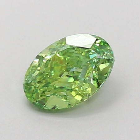 Diament laboratoryjny o barwie fantazyjnej szlif owalny, 1.35ct, VVS1, Fancy Vivid Green, IGI LG700517841