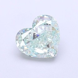 Diament laboratoryjny o barwie fantazyjnej serce, 1.22ct, VVS2, Fancy Vivid Green, IGI LG700517979