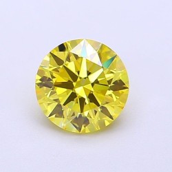 Diament laboratoryjny o barwie fantazyjnej szlif okrągły, 1.01ct, VVS2, Fancy Vivid Yellow, IGI LG700517732