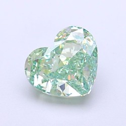 Diament laboratoryjny o barwie fantazyjnej serce, 1.4ct, VVS1, Fancy Vivid Green, IGI LG700517977