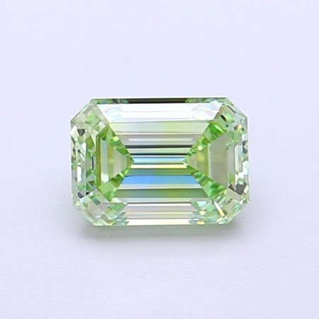 Diament laboratoryjny o barwie fantazyjnej szlif szmaragdowy, 1.01ct, VVS2, Fancy Vivid Green, IGI LG700517962