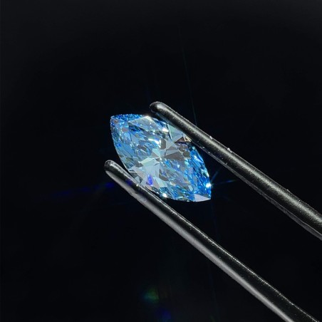 Diament laboratoryjny o barwie fantazyjnej markiza, 1.01ct, VVS2, Fancy Vivid Blue, IGI LG619452219