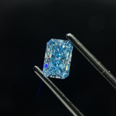 Diament laboratoryjny o barwie fantazyjnej radiant, 1.01ct, VVS2, Fancy Vivid Blue, IGI LG635490524