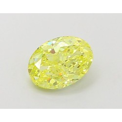 Diament laboratoryjny o barwie fantazyjnej szlif owalny, 1.02ct, VVS2, Fancy Vivid Yellow, IGI LG660440300