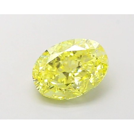 Diament laboratoryjny o barwie fantazyjnej szlif owalny, 1.02ct, VVS1, Fancy Vivid Yellow, IGI LG694504304