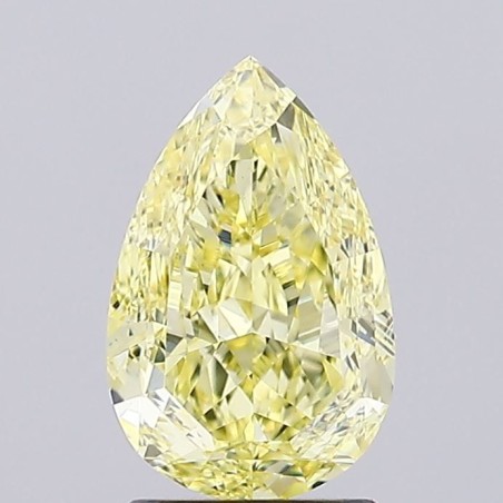 Diament laboratoryjny o barwie fantazyjnej szlif gruszkowy, 2.17ct, VVS2, Fancy Intense Yellow, IGI LG739502089
