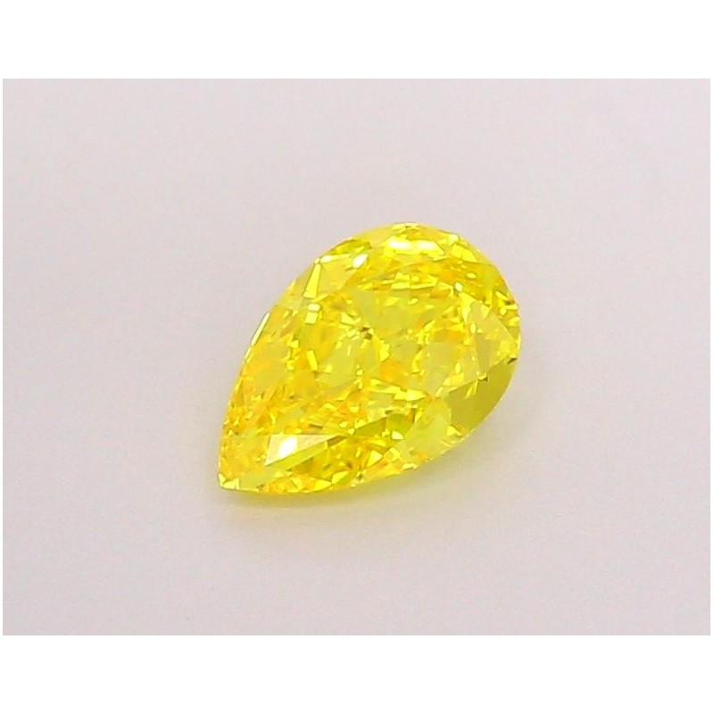Diament laboratoryjny o barwie fantazyjnej szlif gruszkowy, 1.02ct, IF, Fancy Vivid Yellow, IGI LG694504166