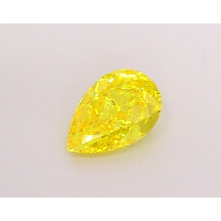 Diament laboratoryjny o barwie fantazyjnej szlif gruszkowy, 1.02ct, IF, Fancy Vivid Yellow, IGI LG694504166