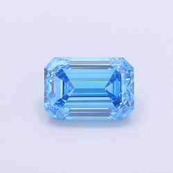 Diament laboratoryjny o barwie fantazyjnej szlif szmaragdowy, 1.02ct, VVS2, Fancy Vivid Blue, IGI LG700517457