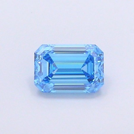 Diament laboratoryjny o barwie fantazyjnej szlif szmaragdowy, 1.02ct, VVS2, Fancy Vivid Blue, IGI LG700517457