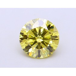 Diament laboratoryjny o barwie fantazyjnej szlif okrągły, 1.02ct, VVS1, Fancy Vivid Yellow, IGI LG700563563
