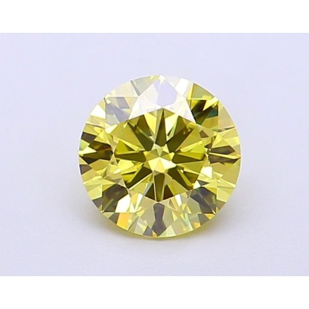 Diament laboratoryjny o barwie fantazyjnej szlif okrągły, 1.02ct, VVS1, Fancy Vivid Yellow, IGI LG700563563