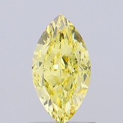 Diament laboratoryjny o barwie fantazyjnej markiza, 1.06ct, VVS1, Fancy Intense Yellow, IGI LG720566003