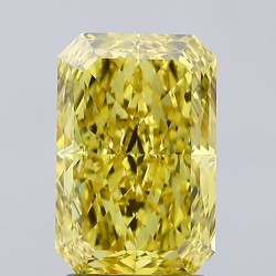 Diament laboratoryjny o barwie fantazyjnej radiant, 2.13ct, VVS2, Fancy Vivid Yellow, IGI LG710512333