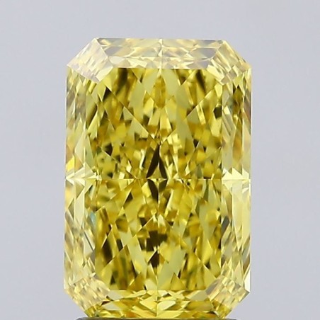 Diament laboratoryjny o barwie fantazyjnej radiant, 2.13ct, VVS2, Fancy Vivid Yellow, IGI LG710512333