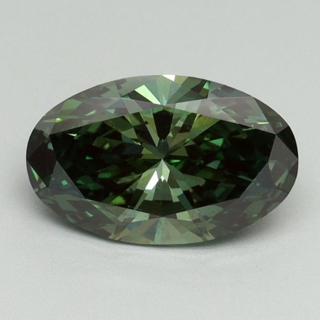 Diament laboratoryjny o barwie fantazyjnej szlif owalny, 2.08ct, VVS2, Fancy Vivid Green, IGI LG654461135