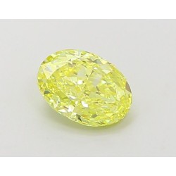 Diament laboratoryjny o barwie fantazyjnej szlif owalny, 1.02ct, VVS2, Fancy Vivid Yellow, IGI LG660440302