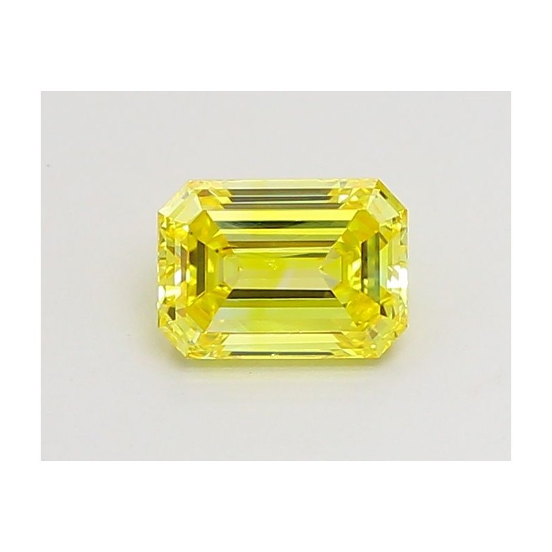 Diament laboratoryjny o barwie fantazyjnej szlif szmaragdowy, 1.02ct, VVS2, Fancy Vivid Yellow, IGI LG660440278