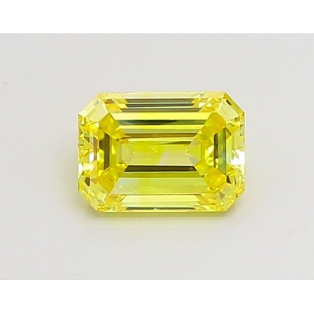 Diament laboratoryjny o barwie fantazyjnej szlif szmaragdowy, 1.02ct, VVS2, Fancy Vivid Yellow, IGI LG660440278