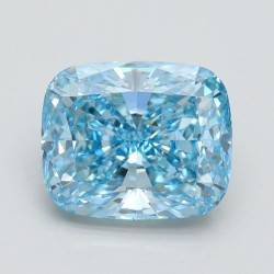 Diament laboratoryjny o barwie fantazyjnej szlif poduszkowy brylantowy, 2.07ct, VVS2, Fancy Vivid Blue, IGI LG560224389