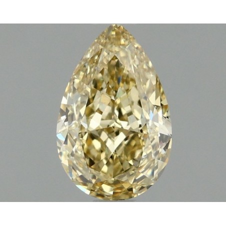 Diament laboratoryjny o barwie fantazyjnej szlif gruszkowy, 1.03ct, VVS2, Fancy Intense Yellow, IGI LG642495252