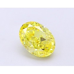 Diament laboratoryjny o barwie fantazyjnej szlif owalny, 1ct, VVS1, Fancy Vivid Yellow, IGI LG694504262
