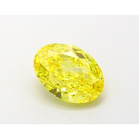 Diament laboratoryjny o barwie fantazyjnej szlif owalny, 1ct, VVS2, Fancy Vivid Yellow, IGI LG694504221