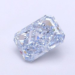 Diament laboratoryjny o barwie fantazyjnej radiant, 1.24ct, VVS1, Fancy Intense Blue, IGI LG700517779