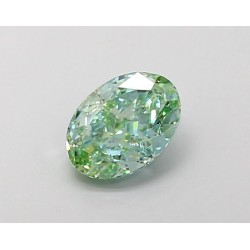 Diament laboratoryjny o barwie fantazyjnej szlif owalny, 1.09ct, VVS1, Fancy Vivid Green, IGI LG700514853